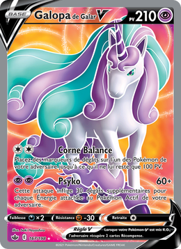Galopa de Galar V 167/233 — Pokémon Règne de Glace (CRE)