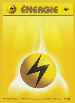 Énergie Électrique 100/102 Pokémon Set de Base (BS)