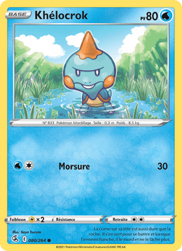 Khélocrok 80/284 Pokémon Poing de Fusion (FST)