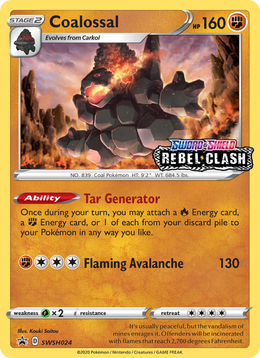 Monthracite SWSH024/PROMO — Pokémon Promo Épée et Bouclier (SWSHP)