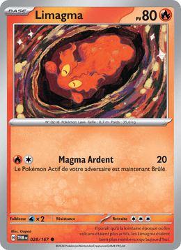 Limagma 028/226 Pokémon Mascarade Crépusculaire (EV06)