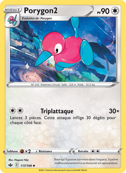 Porygon2 117/233 Pokémon Règne de Glace (CRE)