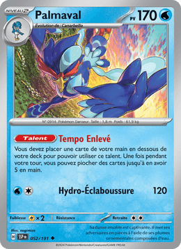 Palmaval 052/252 Pokémon Étincelles Déferlantes (EV08)