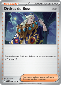 Ordres du Boss 114/188 Pokémon Méga-Évolution (ME01)