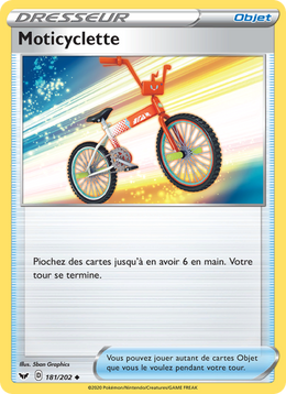 Moticyclette 181/216 Pokémon Épée et Bouclier