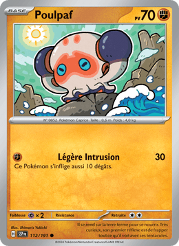 Poulpaf 112/252 Pokémon Étincelles Déferlantes (EV08)