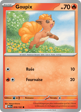Goupix 019/188 Pokémon Méga-Évolution (ME01)