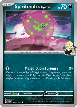Spiritomb de Cynthia 129/244 Pokémon Rivalités Destinées (EV10)