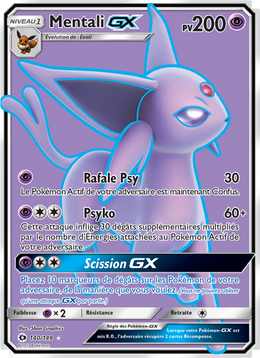 Mentali GX 140/163 — Pokémon Soleil et Lune (SUM)