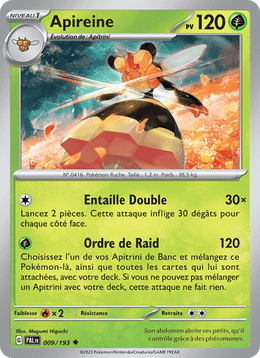 Apireine 009/279 Pokémon Évolutions à Paldea (EV02)
