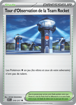 Tour d'Observation de la Team Rocket 210/295 Pokémon Héros Transcendants (ME2.5)