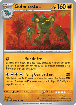 Golemastoc 088/218 Pokémon Forces Temporelles (EV05)