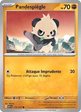 Pandespiègle 115/295 Pokémon Héros Transcendants (ME2.5)