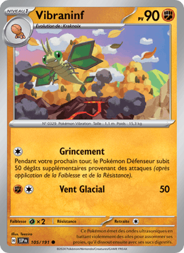 Vibraninf 105/252 Pokémon Étincelles Déferlantes (EV08)