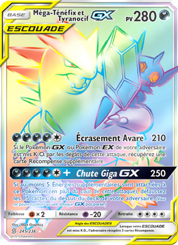 Méga-Ténéfix et Tyranocif GX 245/258 — Pokémon Harmonie des Esprits (UNM)