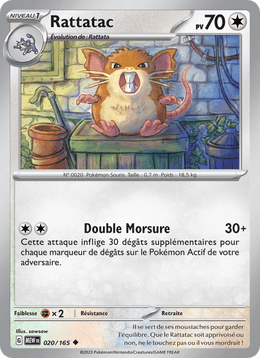 Rattatac 020/207 Pokémon 151 (MEW)