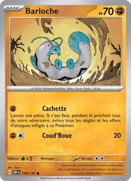 Barloche 108/230 Pokémon Flammes Obsidiennes (EV03)