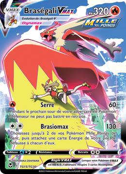 Braségali VMAX TG15/245 — Pokémon Tempête Argentée (SIT)