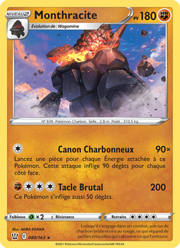 Monthracite 80/183 — Pokémon Styles de combat (BST)
