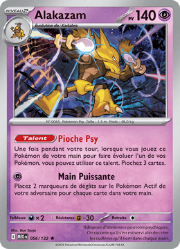 Alakazam 056/188 Pokémon Méga-Évolution (ME01)