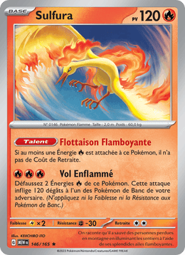 Sulfura 146/207 Pokémon 151 (MEW)