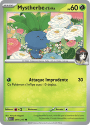 Mystherbe d'Erika 001/295 Pokémon Héros Transcendants (ME2.5)