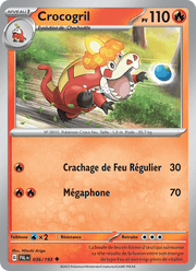 Crocogril 036/279 Pokémon Évolutions à Paldea (EV02)