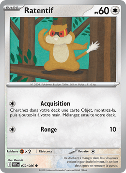 Ratentif 072/173 Pokémon Flamme Blanche (WHT)
