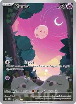 Munna 116/86 — Pokémon Foudre Noire (BLK)