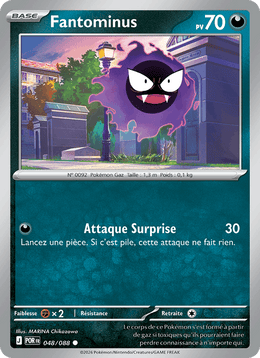 Fantominus 048/124 Pokémon Équilibre Parfait (ME03)