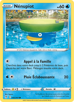 Nénupiot 32/237 Pokémon Évolution Céleste (EVS)
